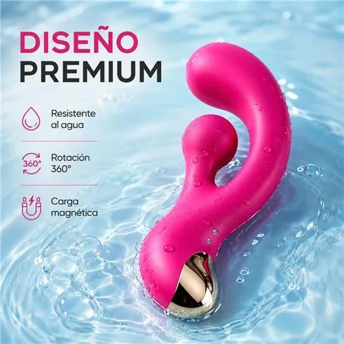 Vibrador Punto G Aura One Con Rotación 360° Y Carga Magnética 17,5 Cm 5