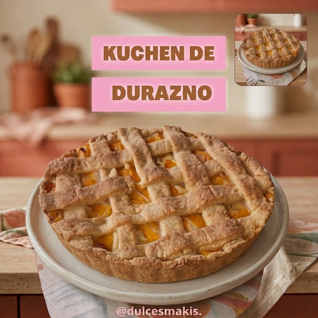 Kuchen de Durazno Con Pastelera.