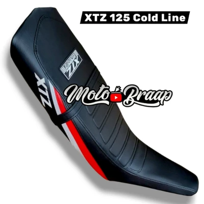TP XTZ 125 Forro Tapizado cold line negro / rojo / gris / negro DW