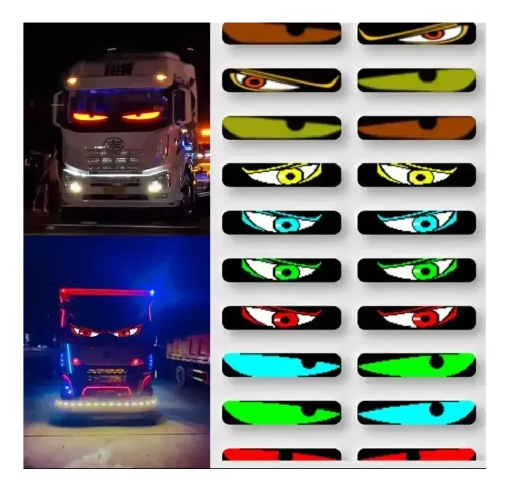 Letrero LED Ojos para camión programable Grande  2