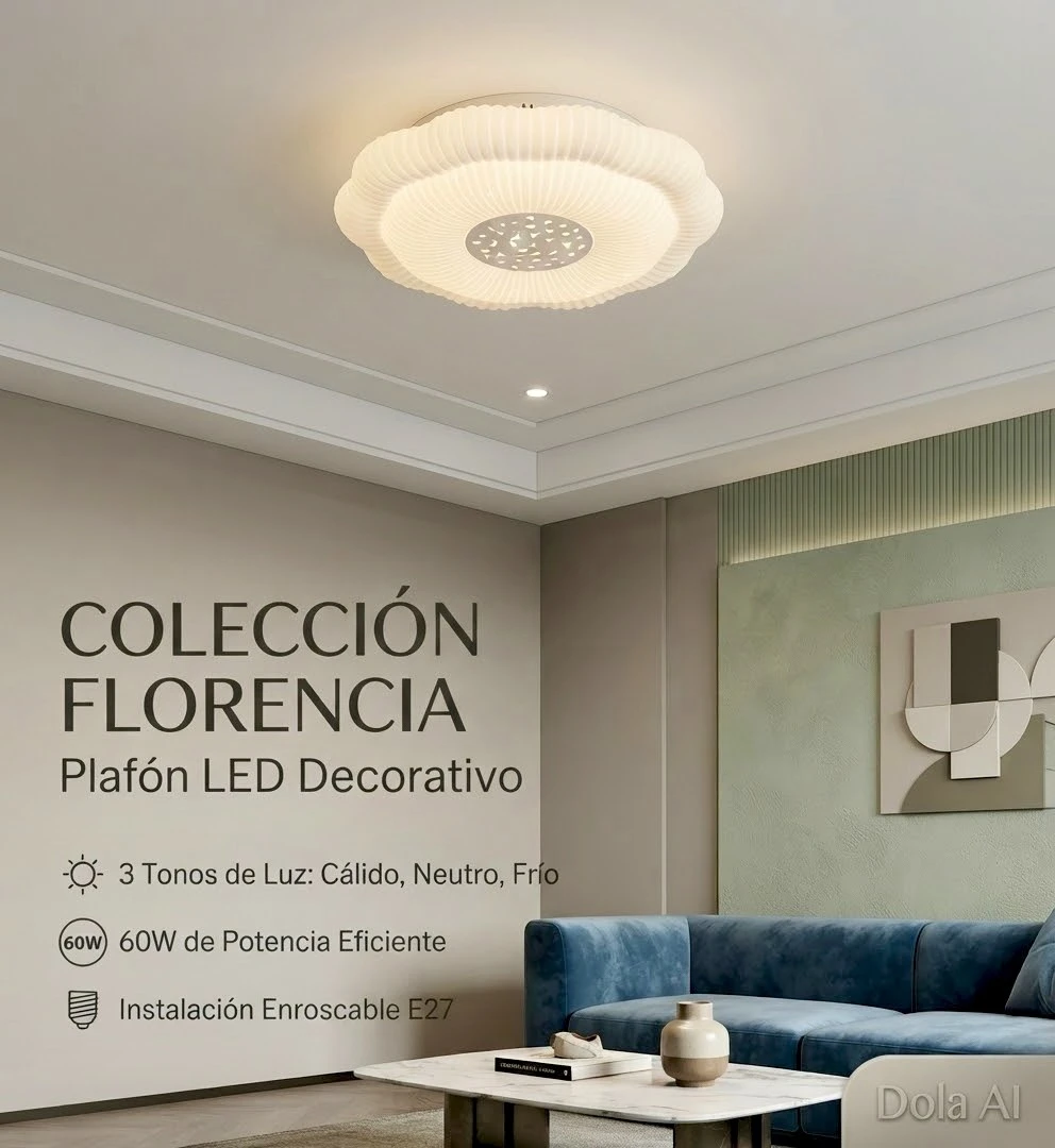 Plafón Tipo Flor