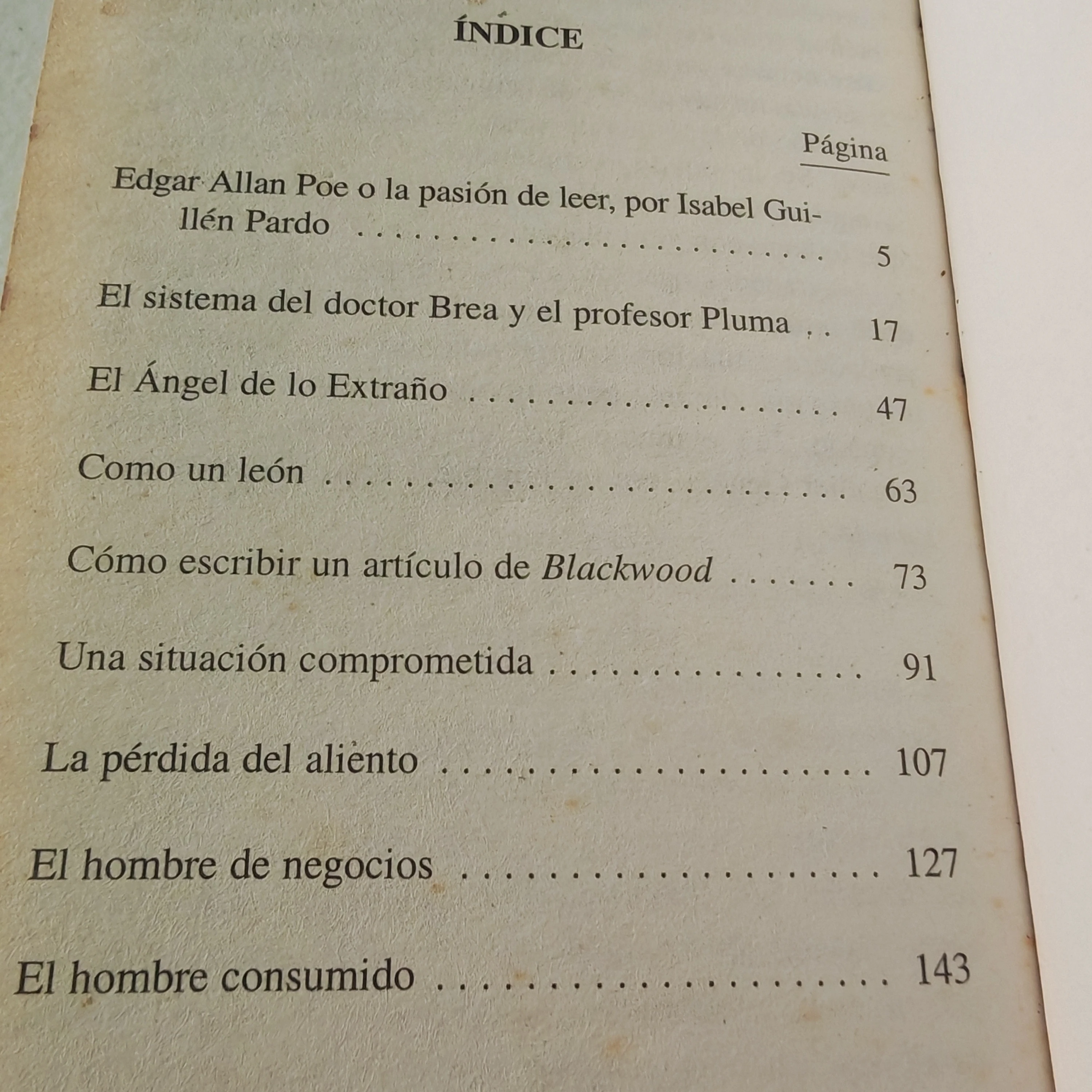 Relatos cómicos, Edgar Allan Poe usado  2