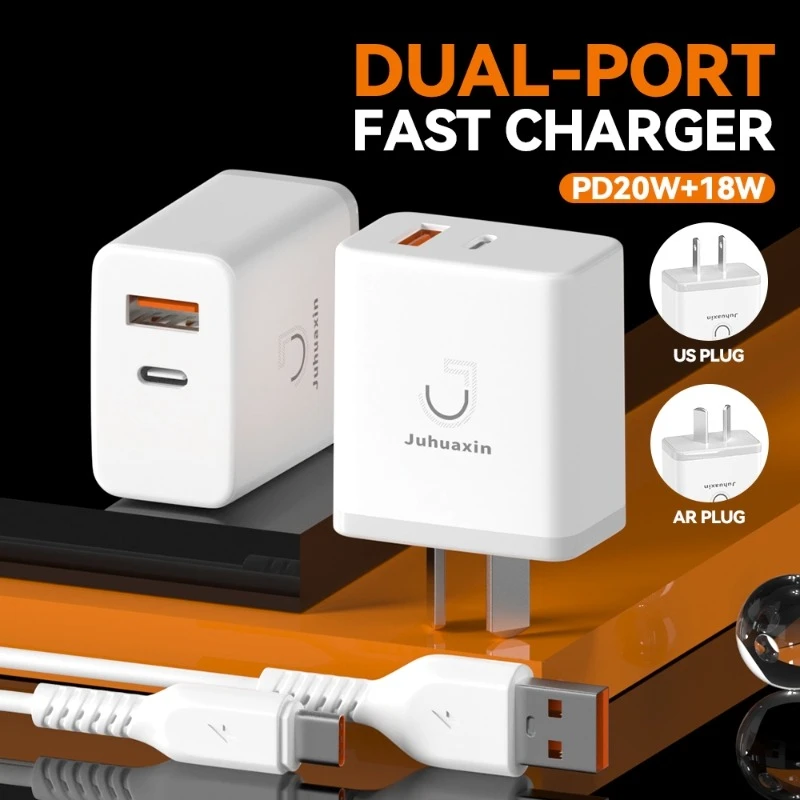 Carg Juhuaxin JU-P05 QC3.0 20W con cable USB Tipo C