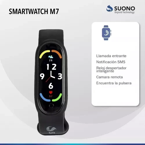 Smartwatch Reloj Inteligente M7 Negro 4
