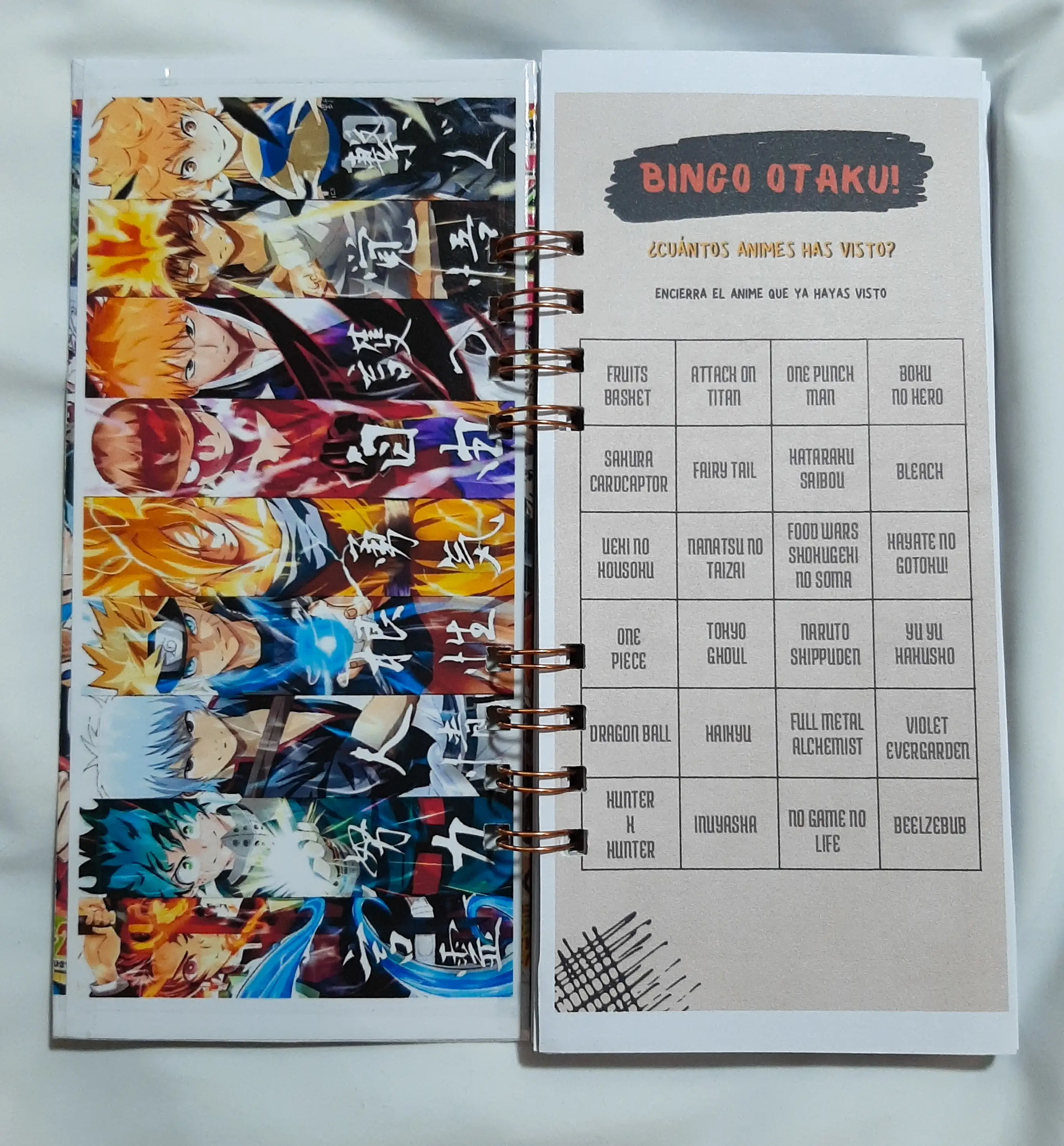 Libreta de Notas Anime checklist (shonen version) 2
