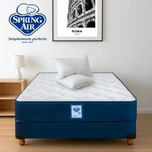 SOMMIER SPRING AIR  ESPUMA 190 X 140 X 20CM ALTA DENSIDAD