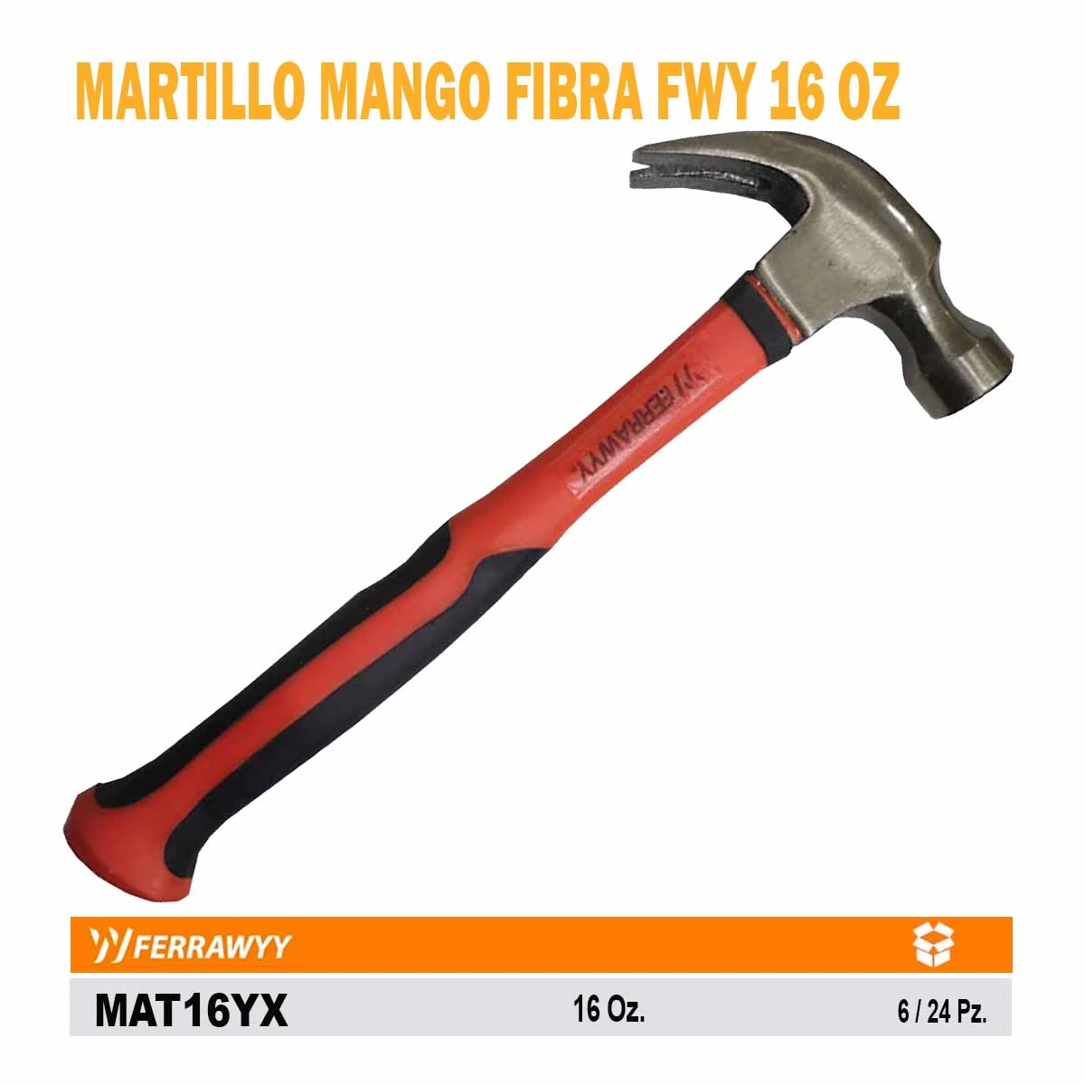 MARTILLO MANGO FIBRA FWY 16 OZ