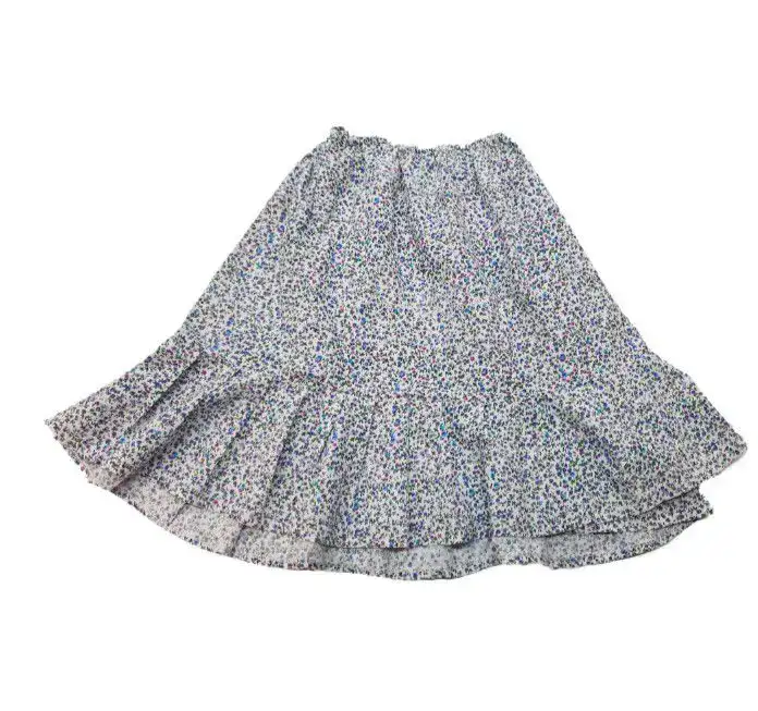 Pollera paisana floreada