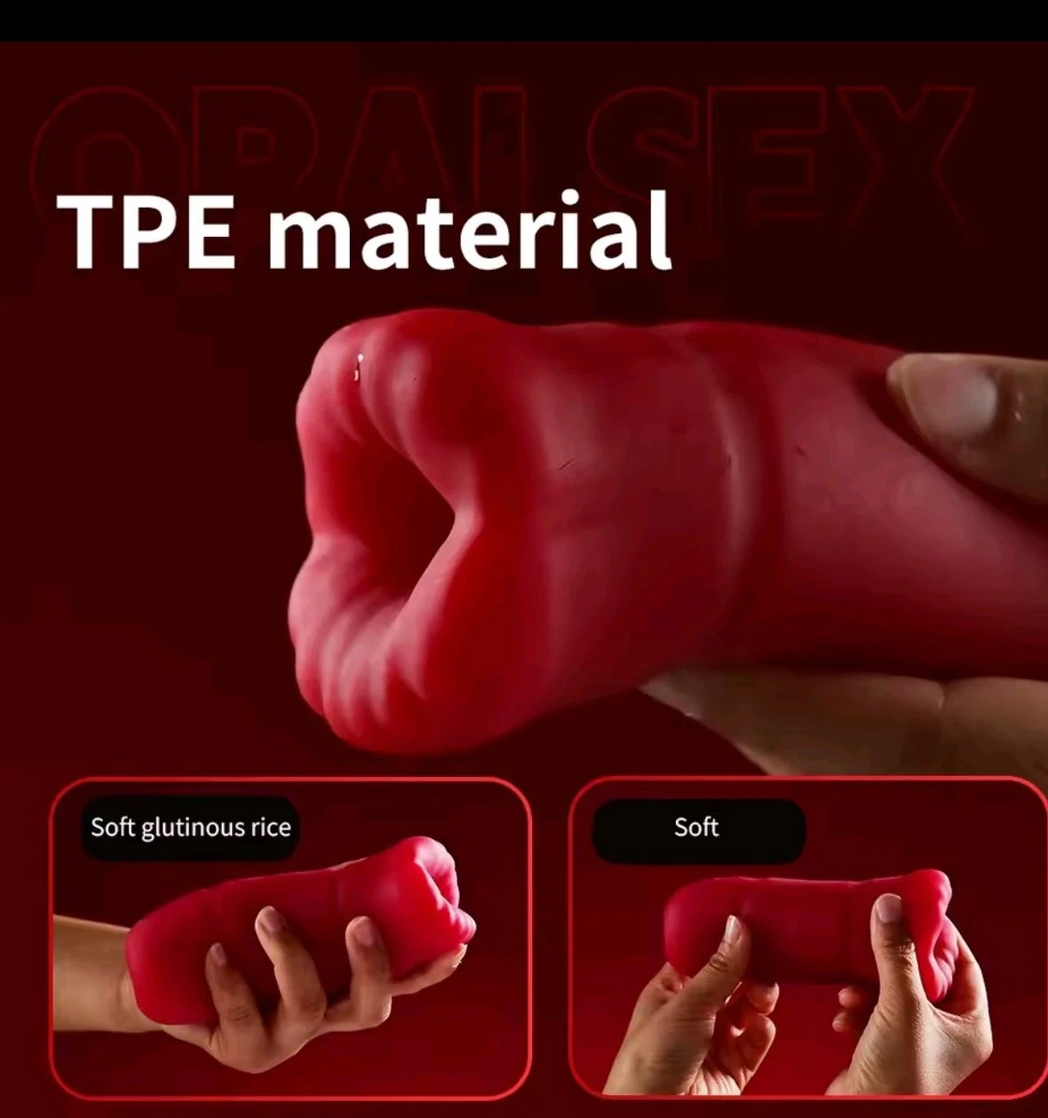 Masturbador para oral con vibración  2