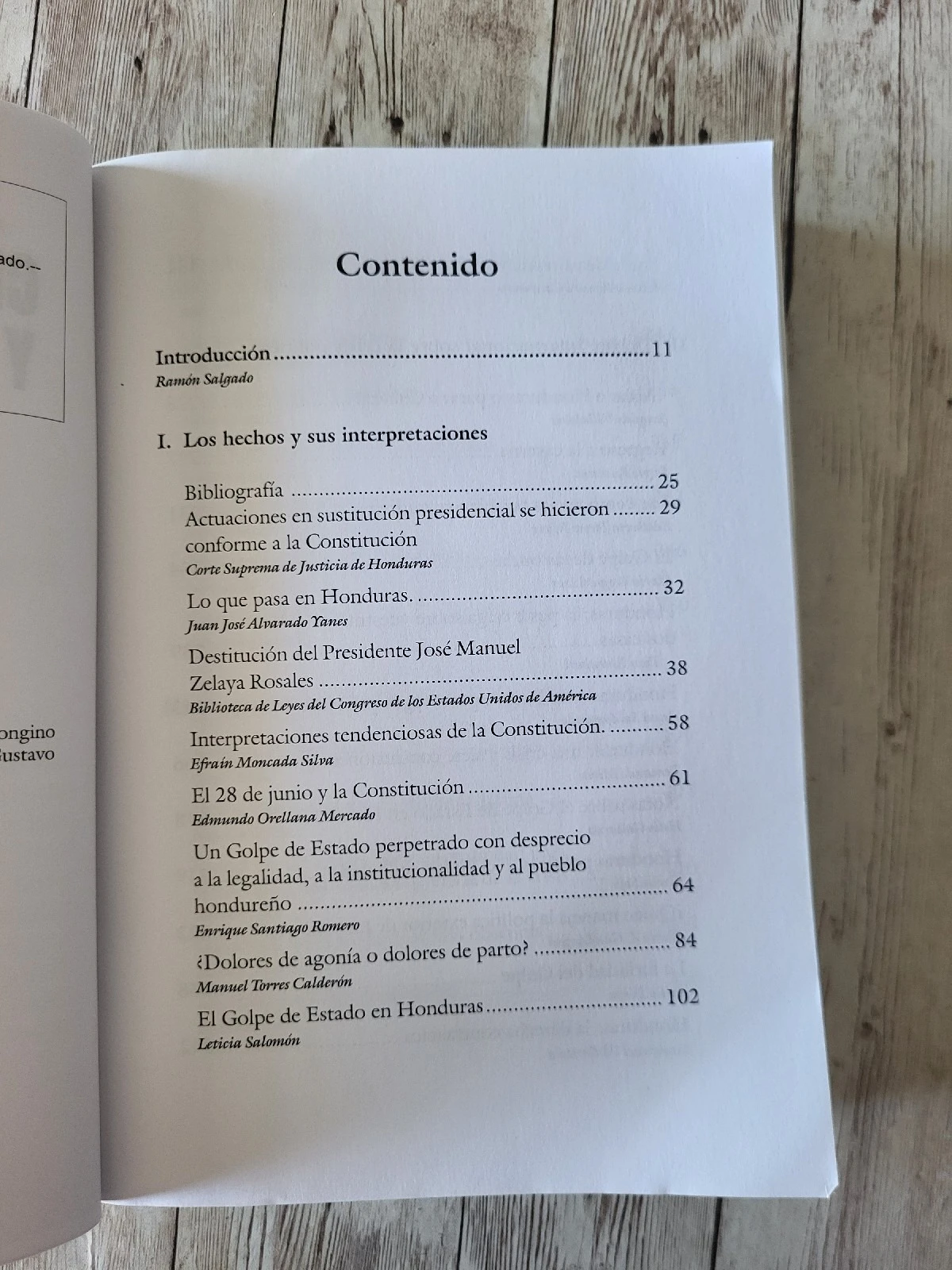 Crisis Institucional y golpe de estado en Honduras / Ramón Salgado /  5