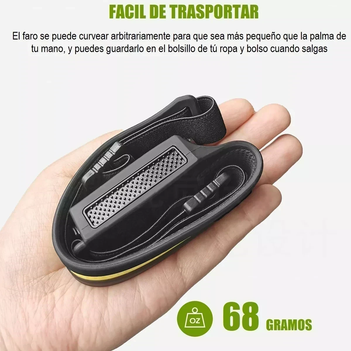Linterna Led Pack X2 Frontal De Cintillo Cabeza Recargable 5