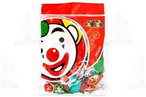  Globo de colores c/100 #9 payaso 3