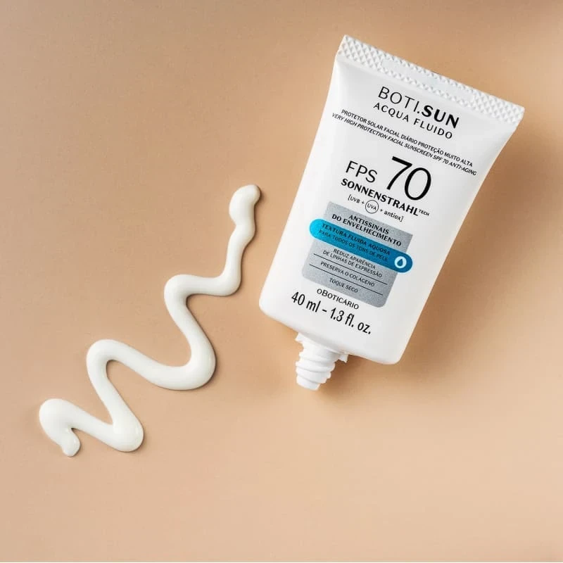 Protector Solar Facial Antiseñales SPF70 BOTI.SUN Acqua Fluido 40ml 3