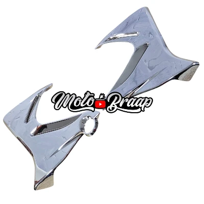 PL XTZ 125 Aletas tanque color cromado metalizado ( pasta ) GAL