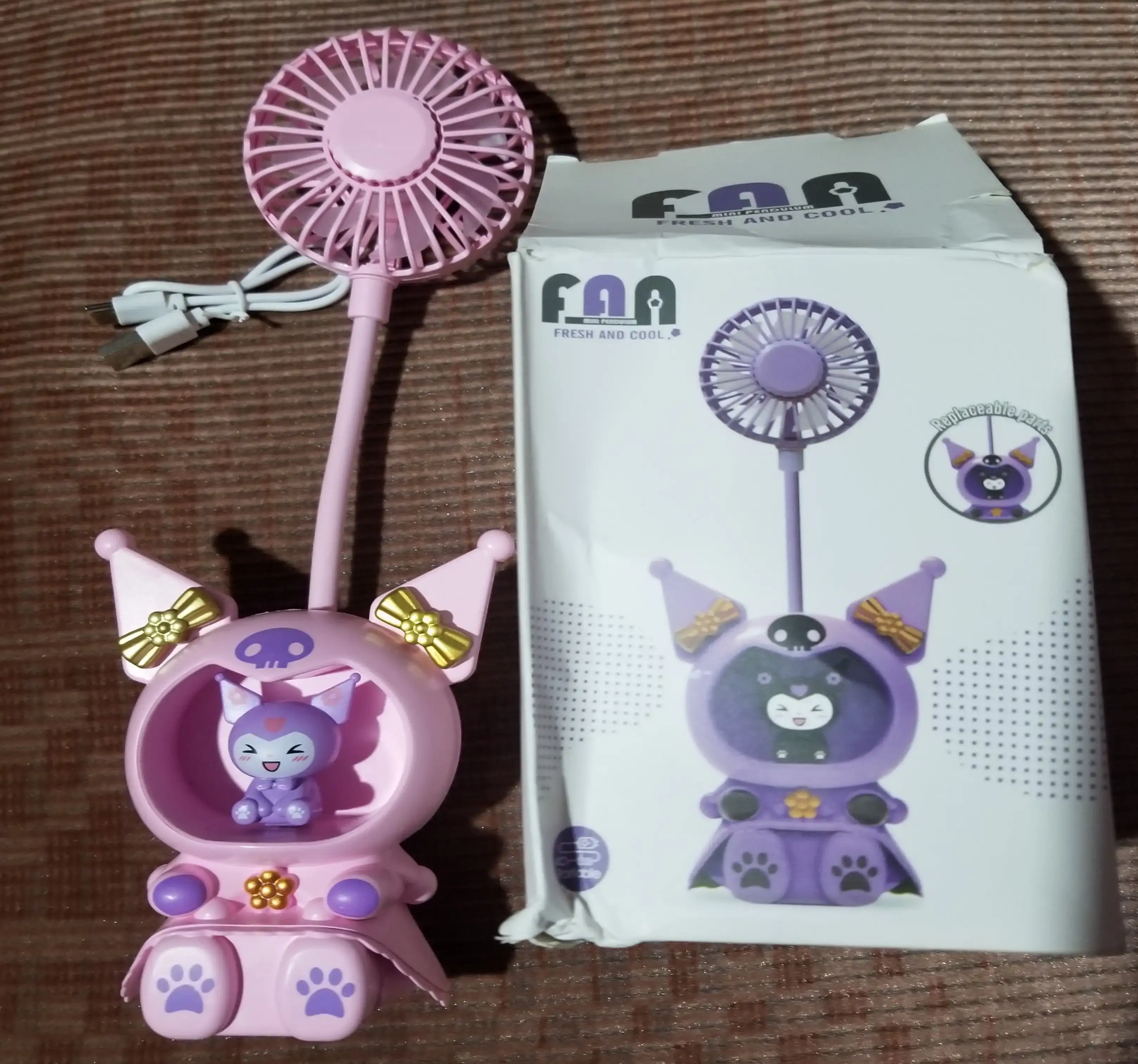 Ventilador kuromi Rosa
