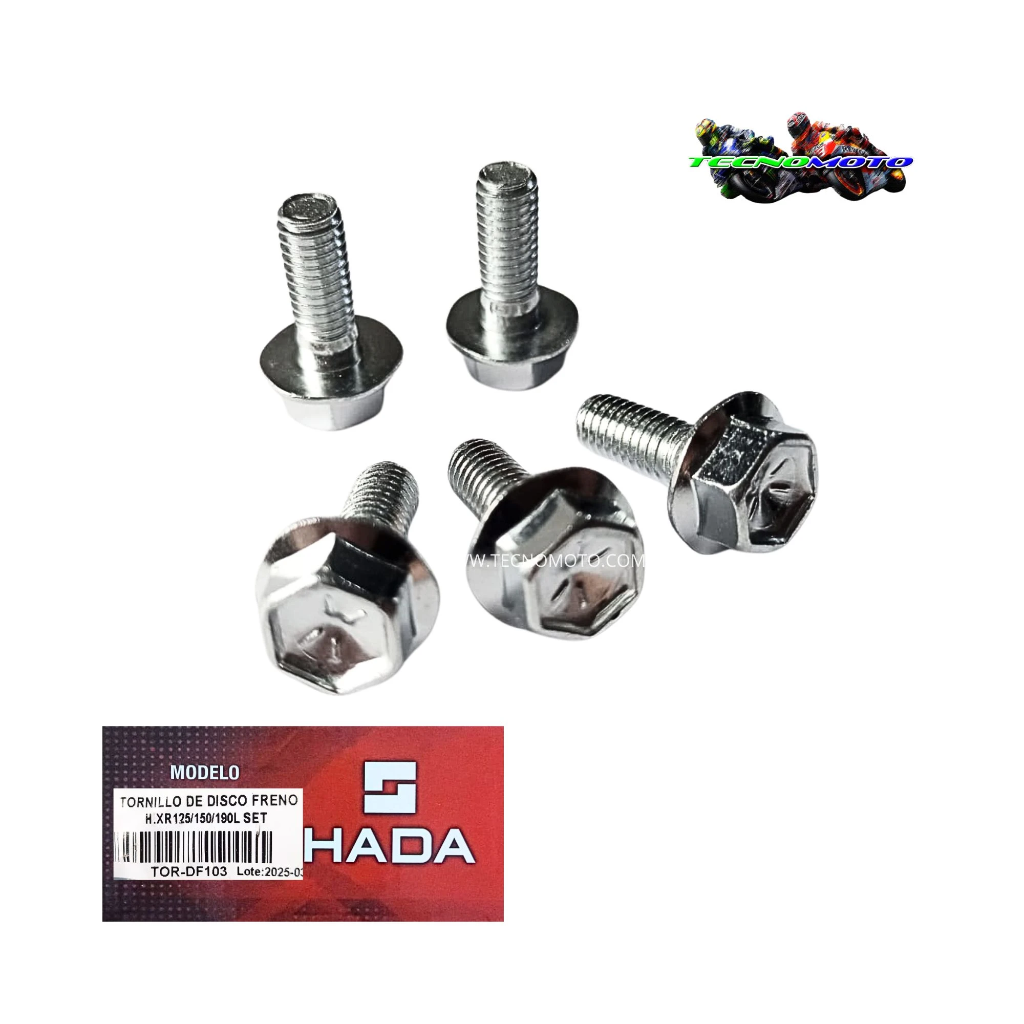 TORNILLO DISCO FRENO HONDA 125/150/190 XR -KIT-49028