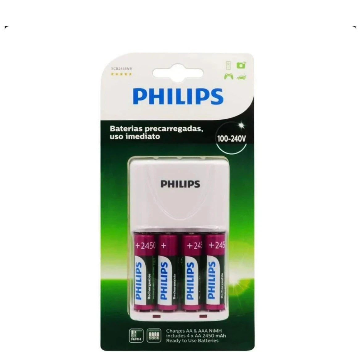 BATERIAS RECARGABLES PHILIPS 100-240V