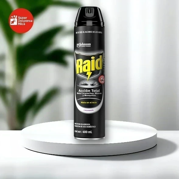 Insecticida Aerosol Raid Acción Total 400ml