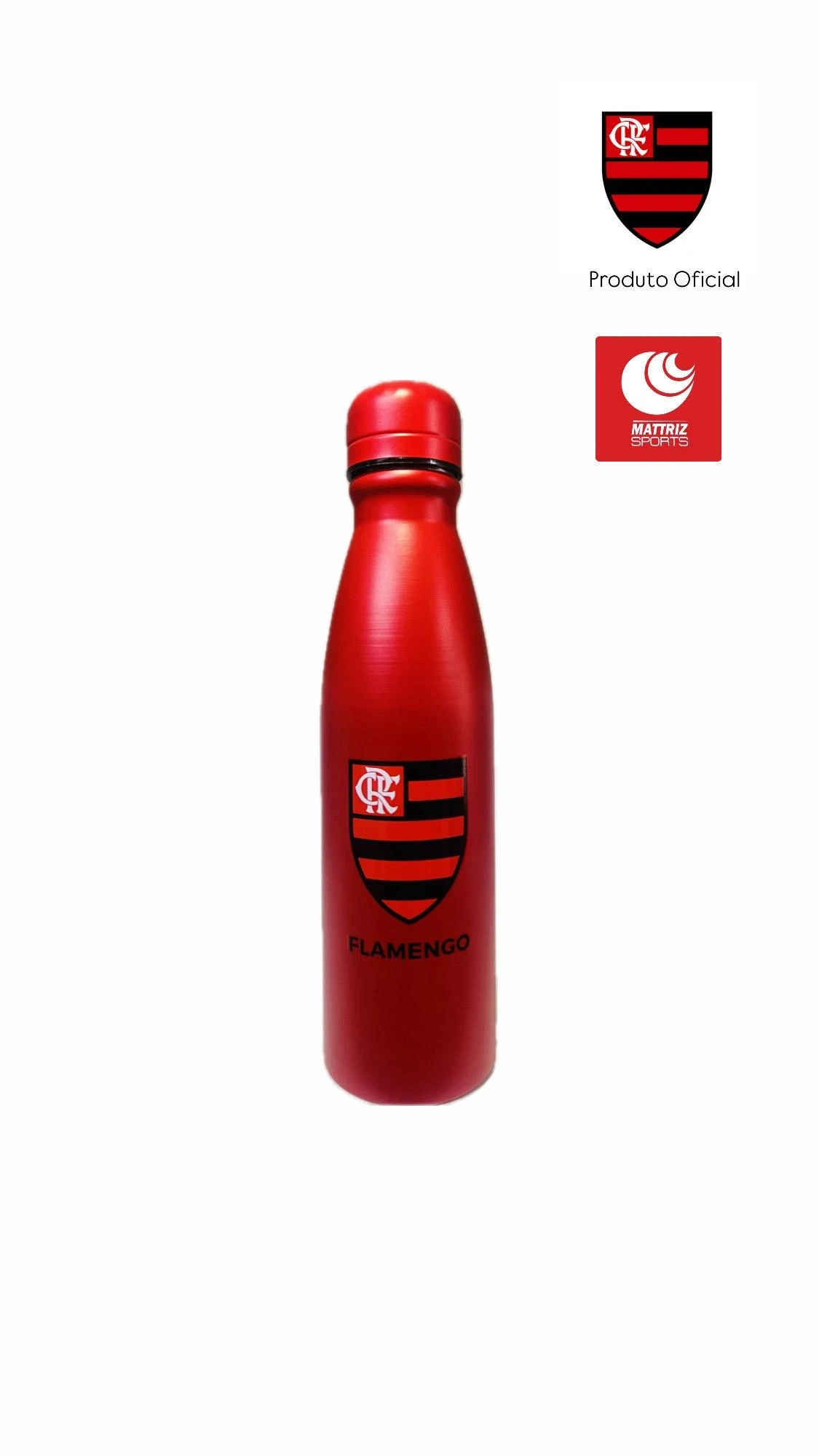 GARRAFA FLAMENGO ALUMINIO 600ML