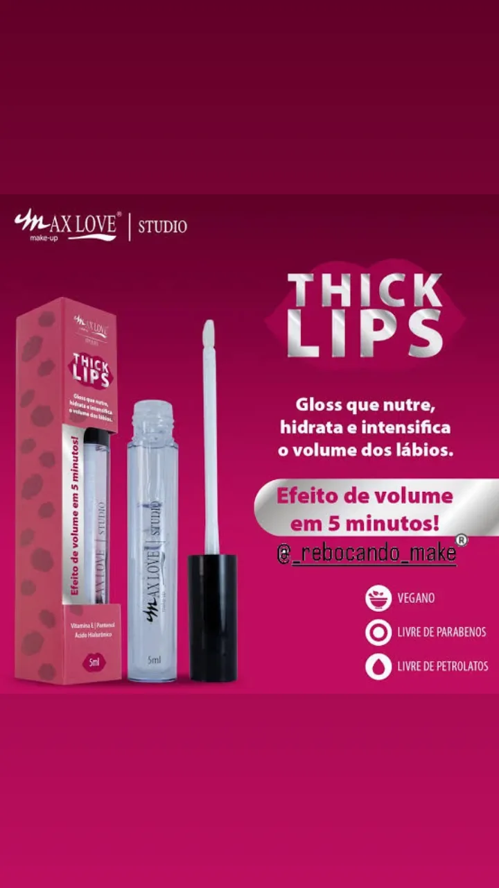 Gloss thick lips aumenta a boca  6