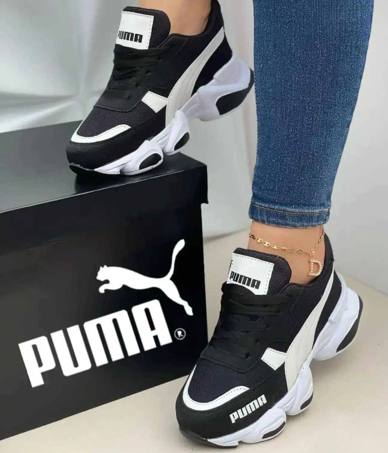 Tenis Fashion 2.0 Negro Blanco Dama 