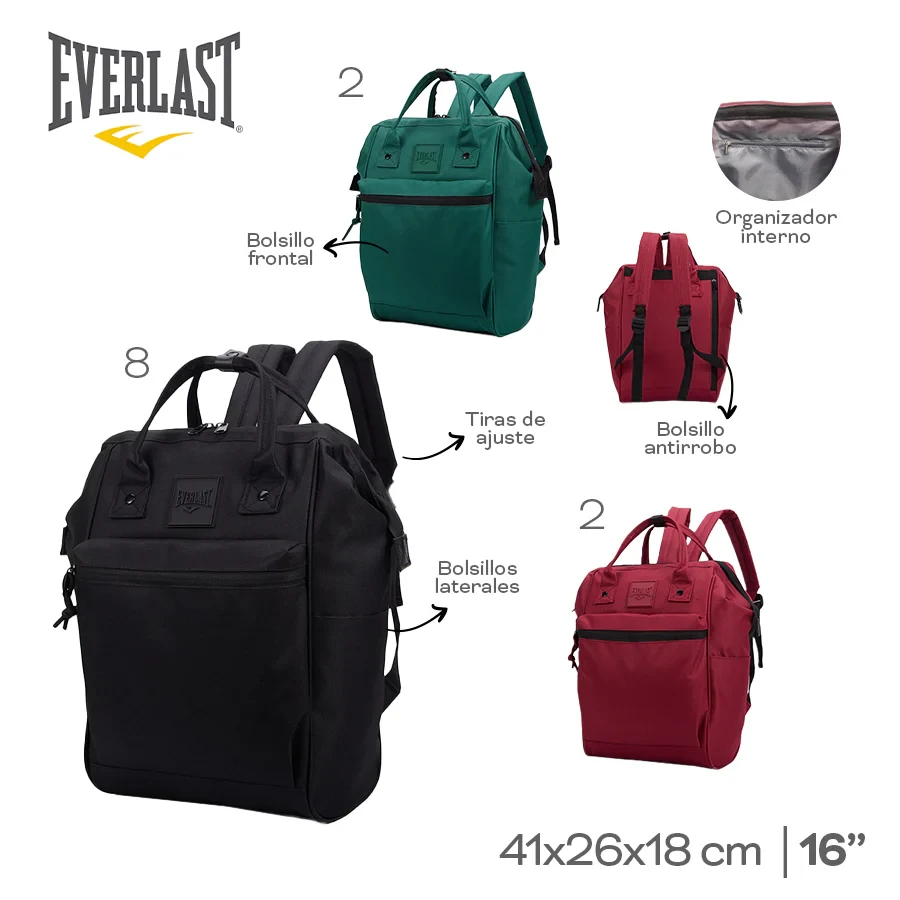 MOCHILA EVERLAST BOCA DE PEZ 22580