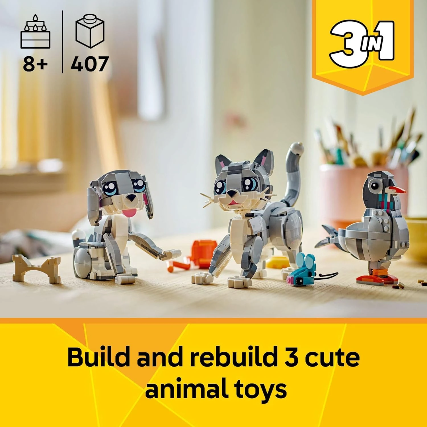 LEGO Creator - Juguete 3 en 1 para gatos 2