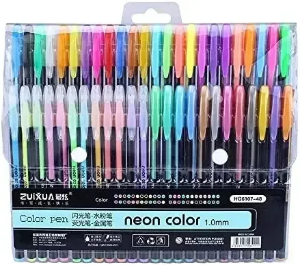 Estuche de bolígrafo neon gel de 60 tintas 4