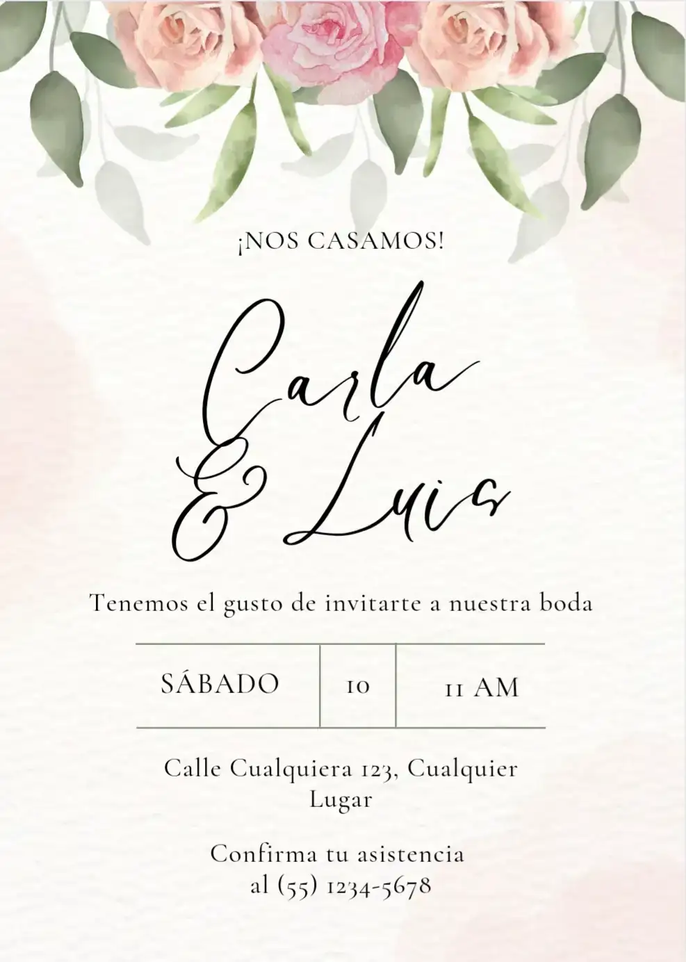 Invitación de Matrimonio en video y estática  2