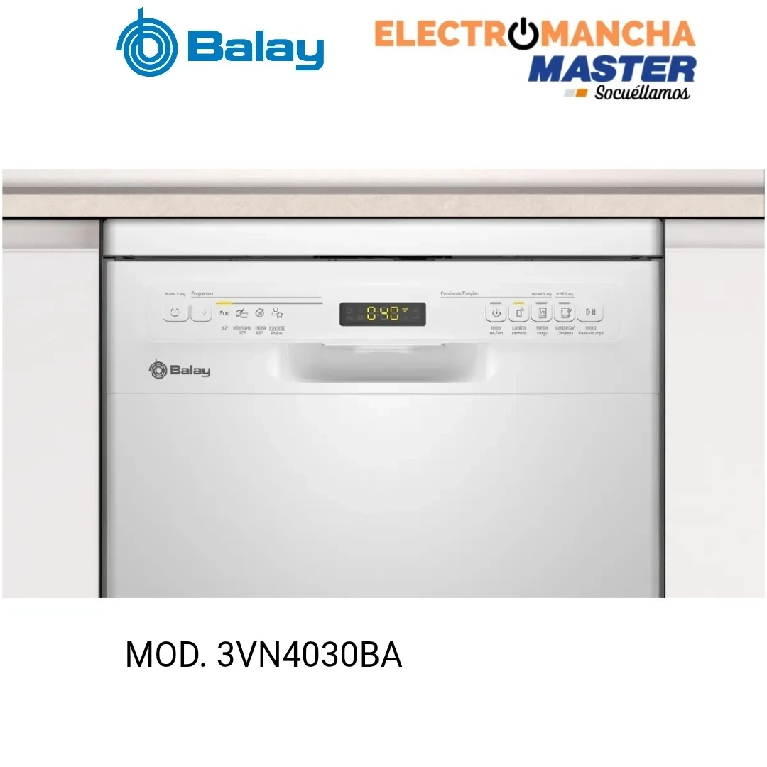LAVAVAJILLAS BALAY 3VN4030BA 45 CM. BLANCO CLASE E 3
