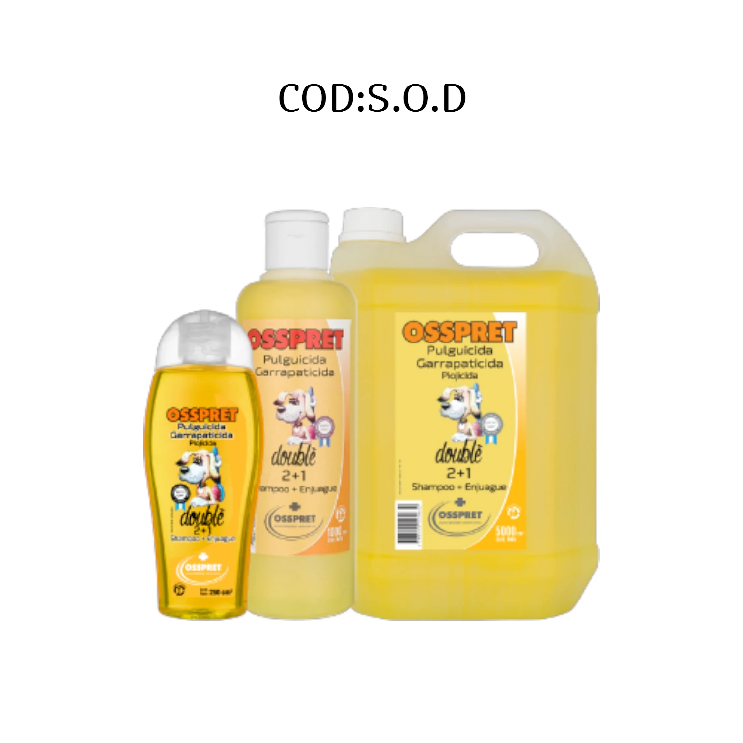 SHAMPOO 5LTS DOUBLE OSSPRET