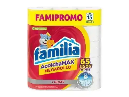 Papel higiénico Familia Megarrollo x 15