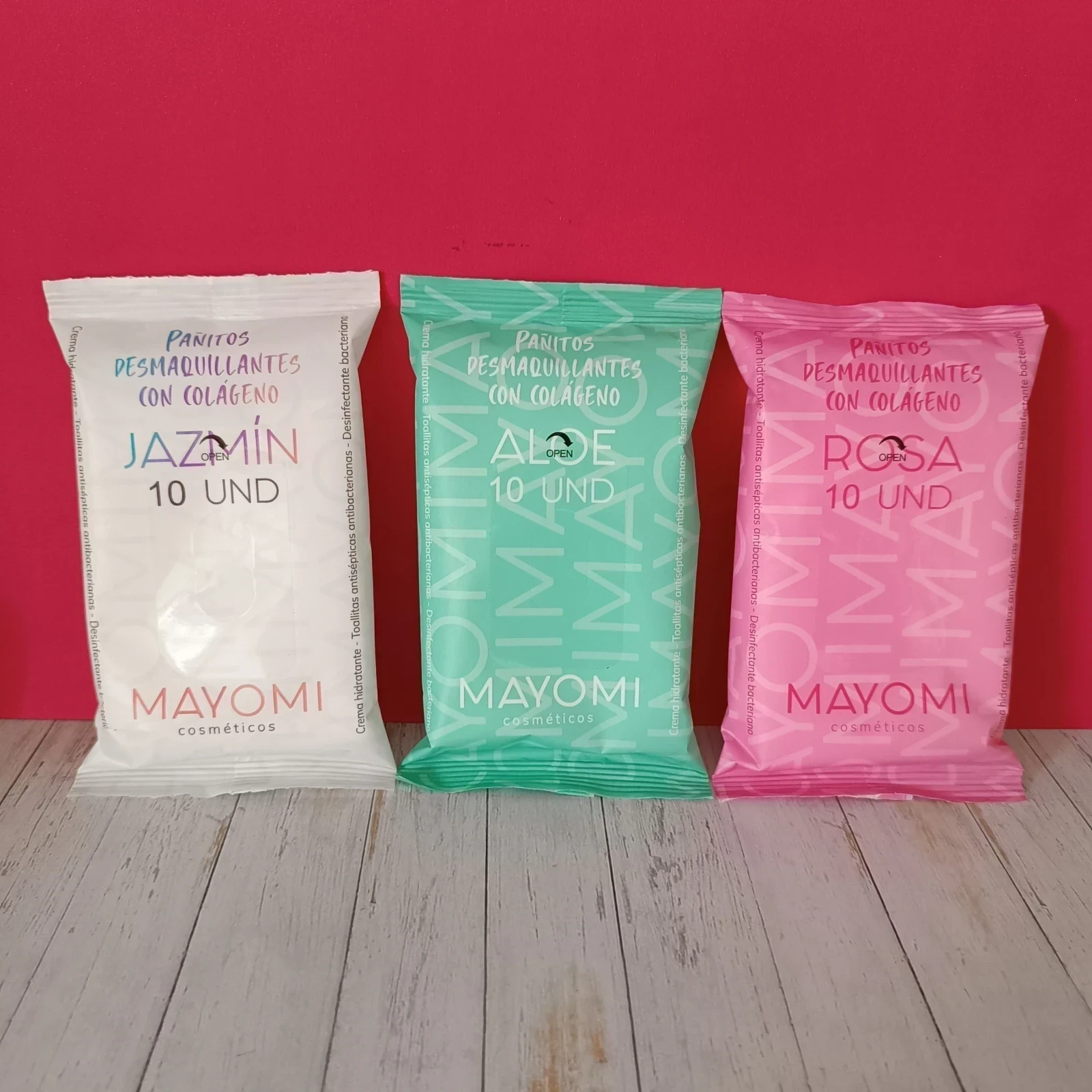 PAÑITOS DESMAQUILLANTES CON COLAGENO
