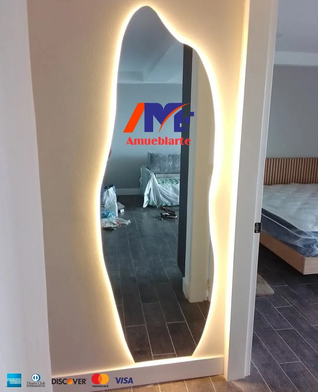 Espejo fantasma + luz led