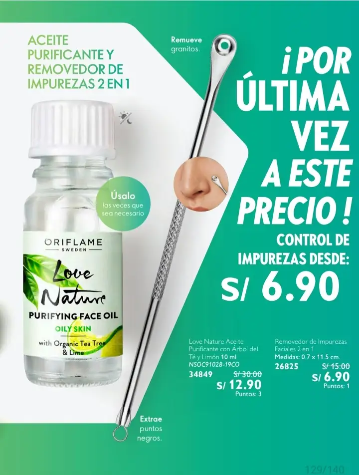 Love Nature Aceite Purificante con Arbol del Té y Limón 🍋 
