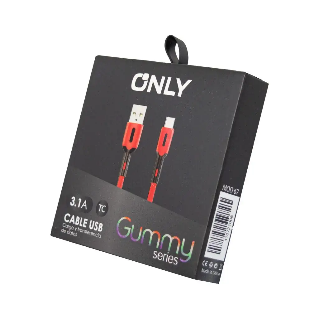 Cable usb gummy tipo c  3