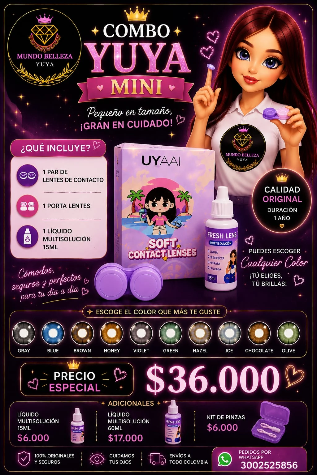 COMBO YUYA MINI - LENTES DE CONTACTO 