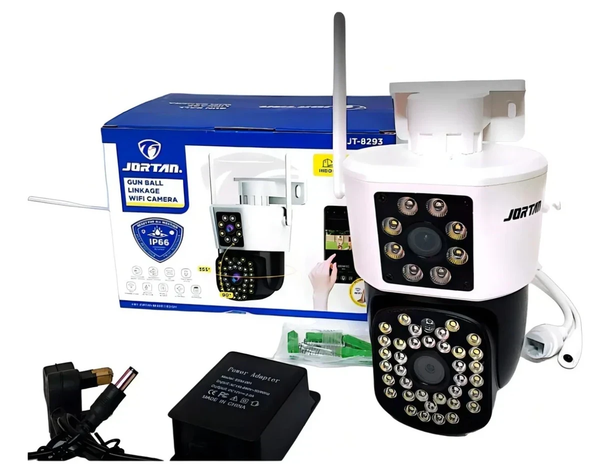 Camara de seguridad Jortan doble lente G