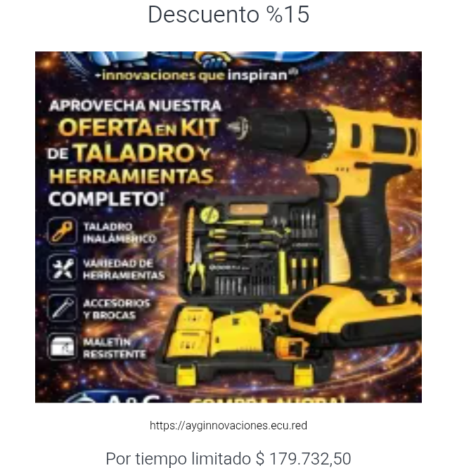 Descuento %15