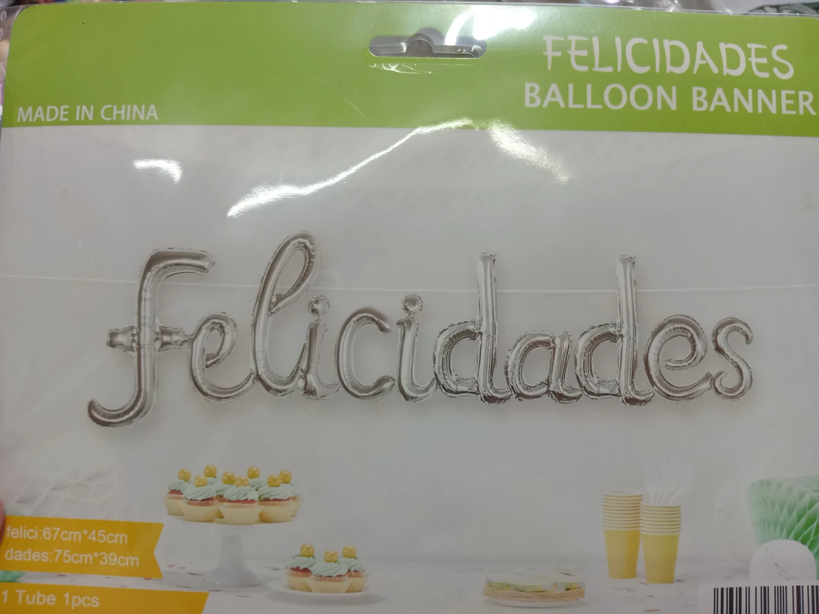FRASE FELICIDADES plateado