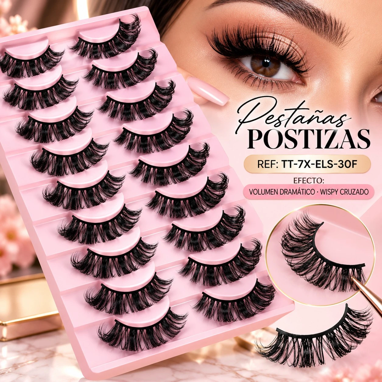 lumera pestaña glamour Wispy 30F TT-7X-ELS-30F