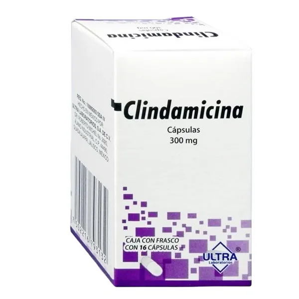 Clindamicina / 300mg / 16 capsulas