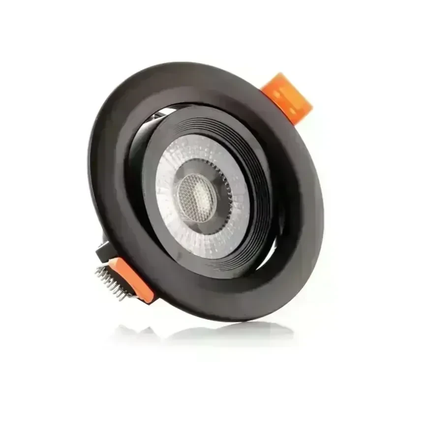 ODB LED DIRIGIBLE REDONDO NEGRO 