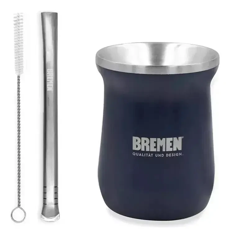 Combo Termo Botella Termica + Yerbera + Mate Bombilla Bremen 3