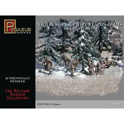 1/72 Pegasus WWII Russian Support Weapon Teams in Greatcoats