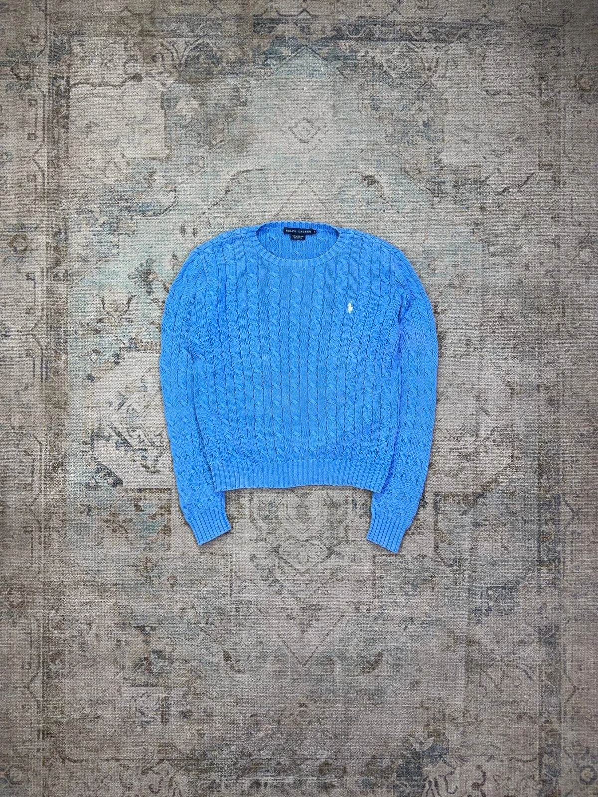 RALPH LAUREN CABLE-KNIT COTTON SWEATER 2