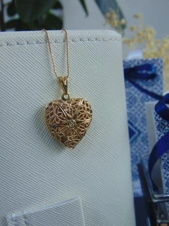 CADENA + DIJE RODIO DOR DIJE RELICARIO CORAZON ESTRELLAS