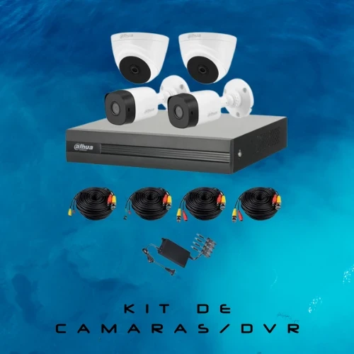 Kit de 4 Cámaras 4 canales 2 mpx