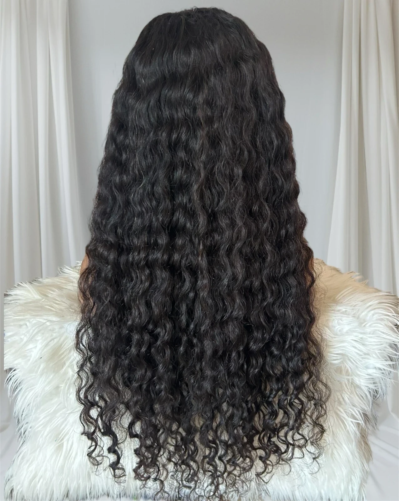 Peluca cabello humano Rizado 30 pulgadas, frontal lace 4x4, densidad alta 3