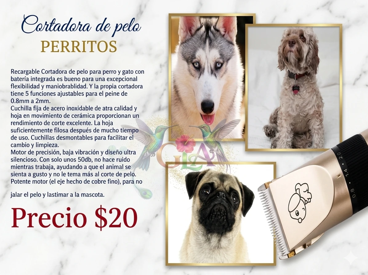 Maquina para cortar pelito a perritos 